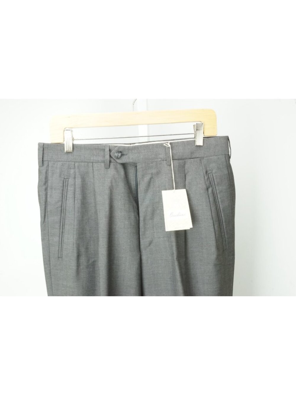 Corneliani Evolution Gray 100% Wool Dress Pants Sz 48R EU BRAND NEW